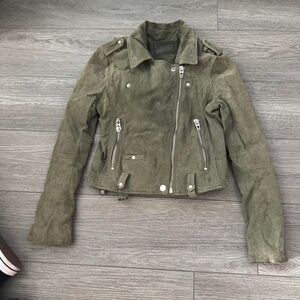 Blank NYC Olive Leather Jacket